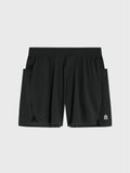 LULULEMON BLACK FAST AND FREE RUNNING SHORT 5" LINED