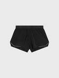 LULULEMON BLACK FAST AND FREE SPLIT SHORT 3"
