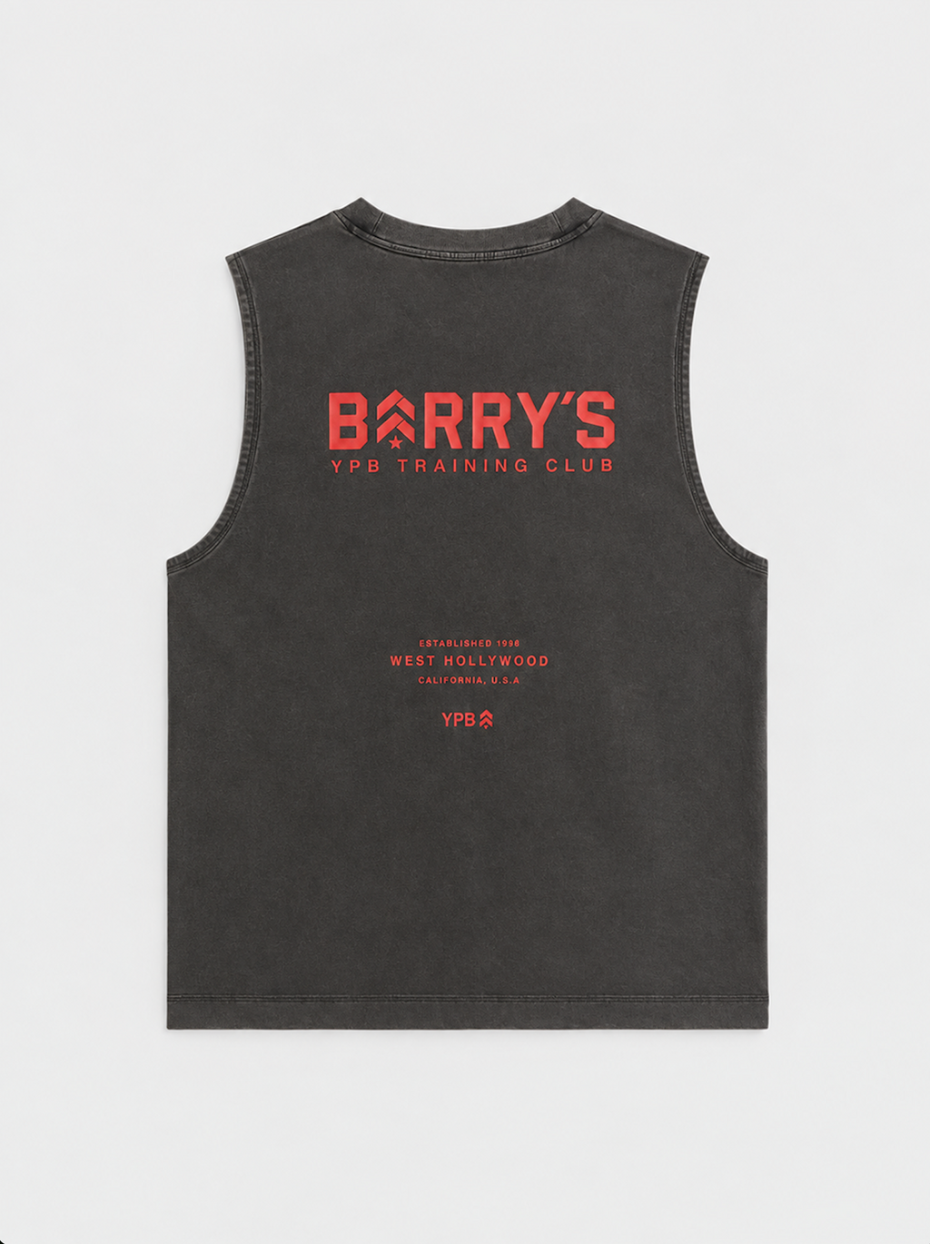 BARRY'S X YPB BLACK PERFORMANCE MUSCLE TANK