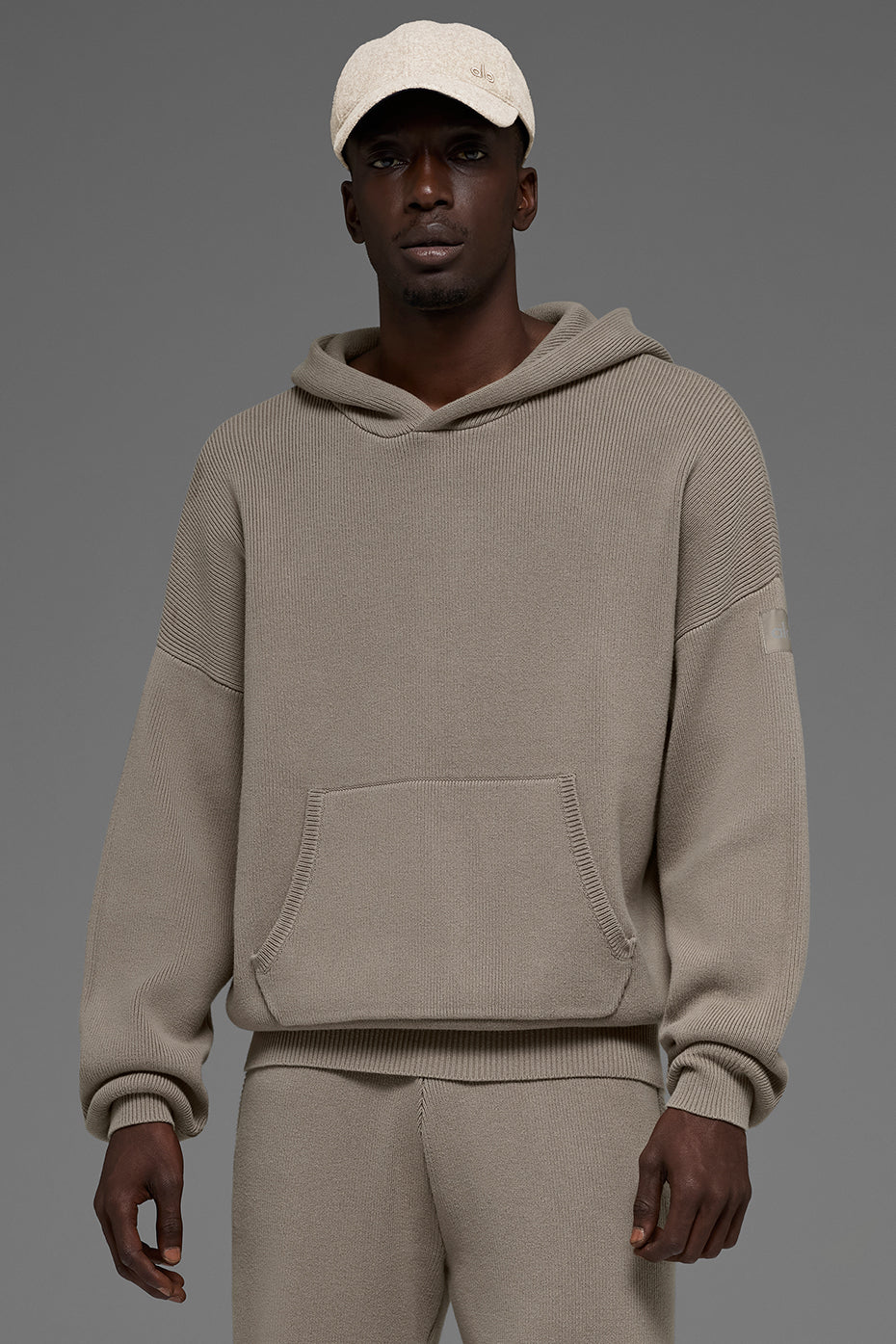 Scholar Hooded Sweater - Light Cocoa