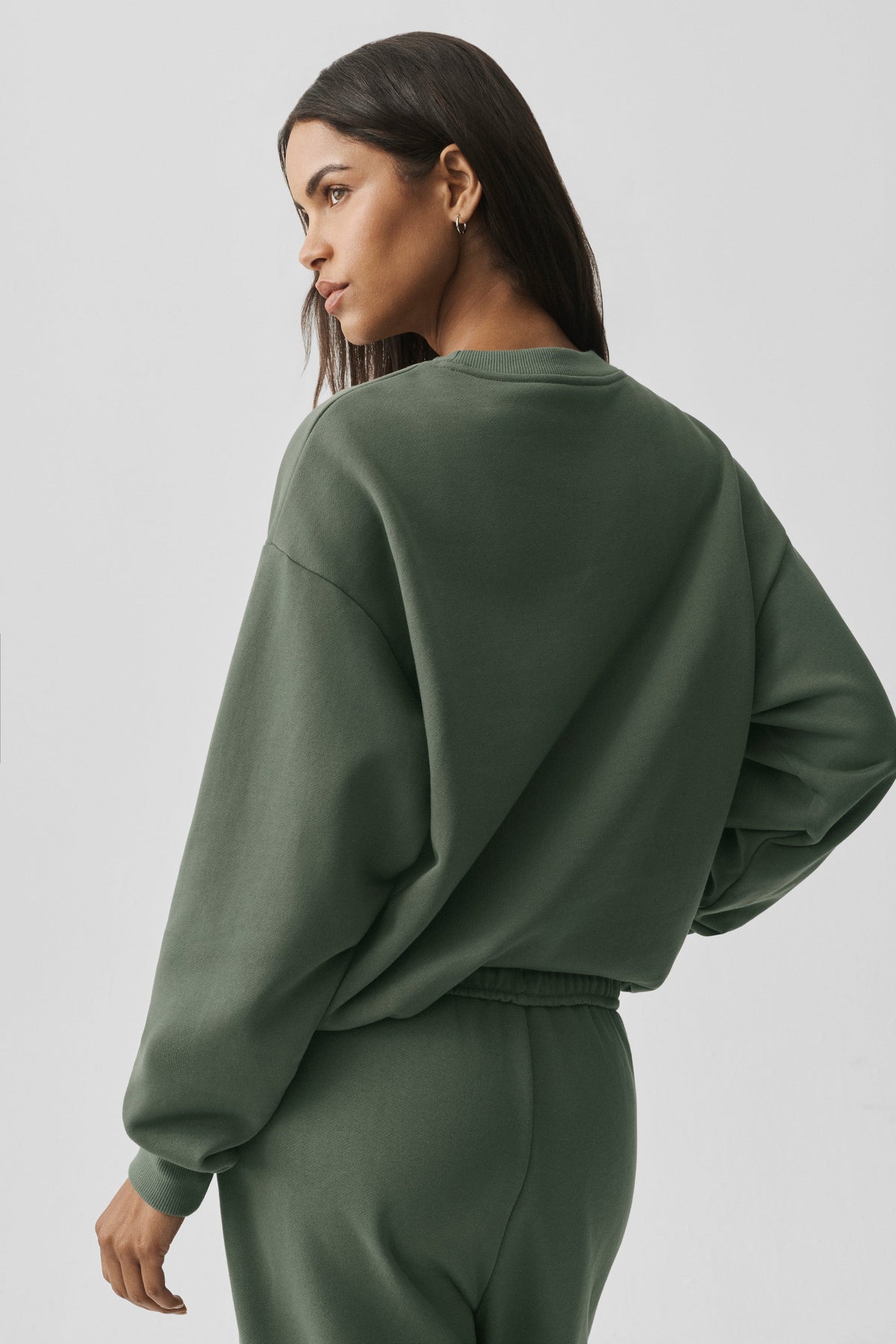 Accolade Crew Neck Pullover - Bamboo Green