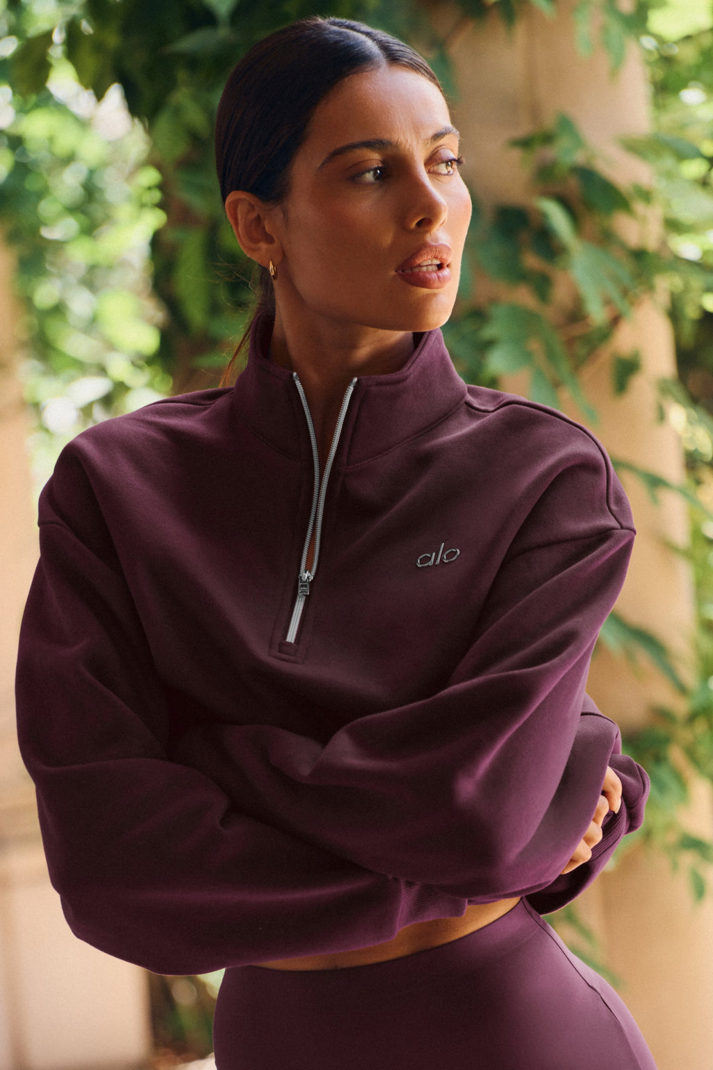 Accolade 1/4 Zip Pullover - Rich Bordeaux