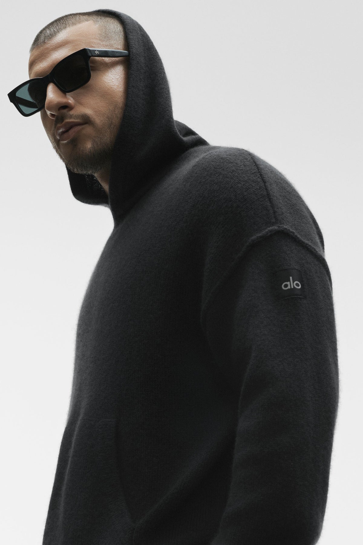 Wool Cashmere New Class Hoodie - Black