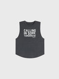 BARRY'S HEATHER BLK LEGEND TANK