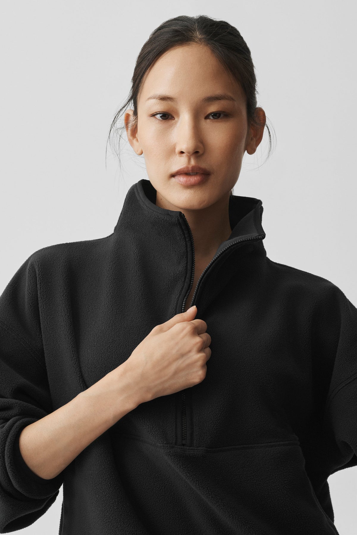 Polar Fleece Retreat Cover Up - Black