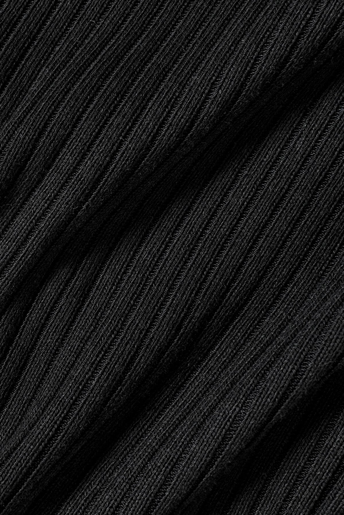Ribbed Cropped Reset Long Sleeve - Black