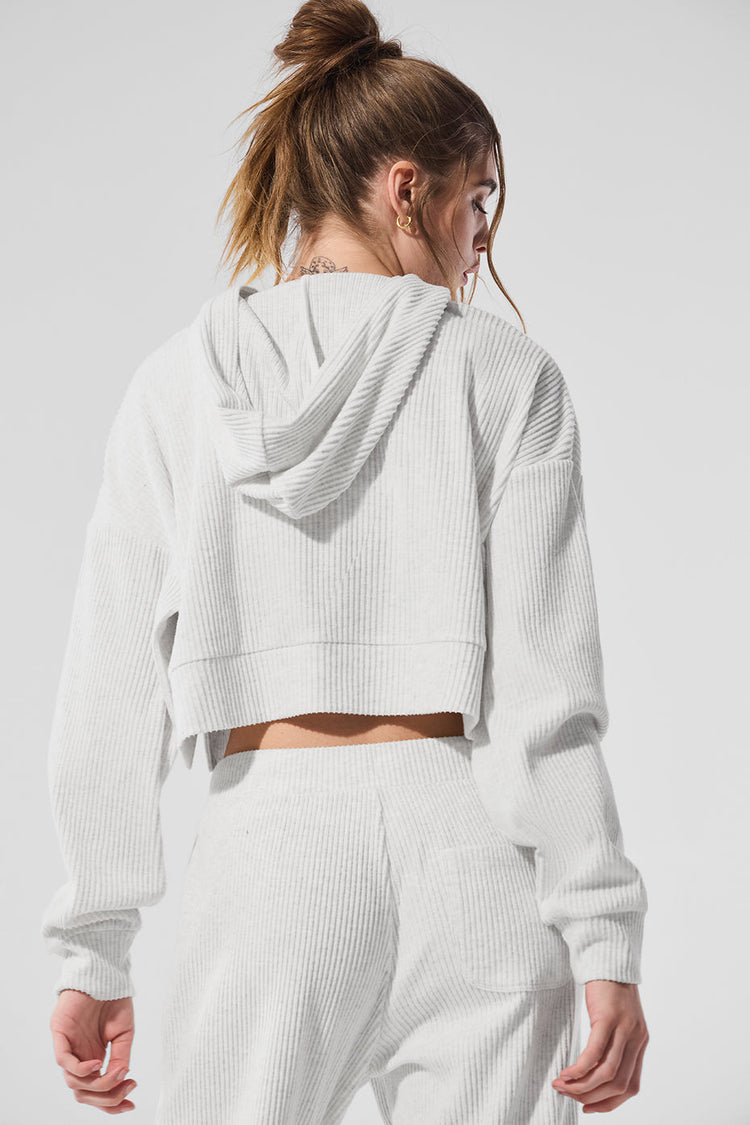 Sudadera con capucha Muse - Blanco jaspeado