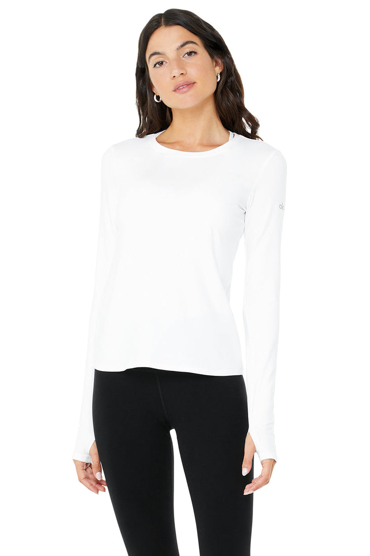 Manga larga Alosoft Finesse - Blanca