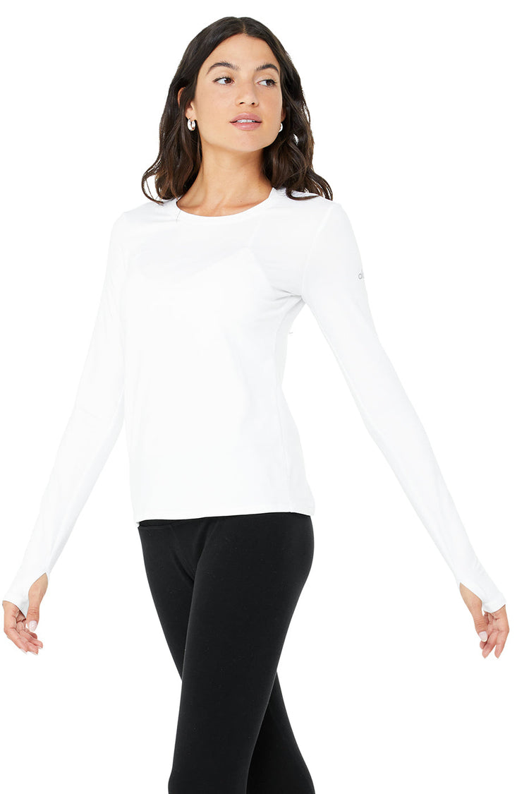Manga larga Alosoft Finesse - Blanca