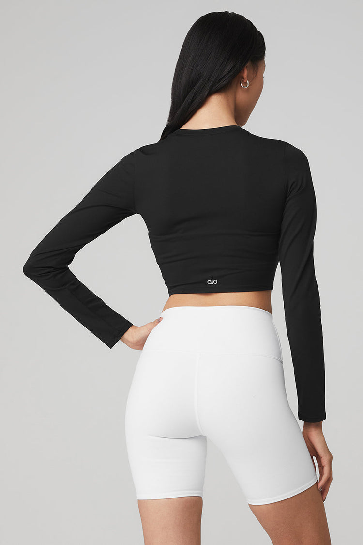 Alosoft Crop Finesse Manga Larga