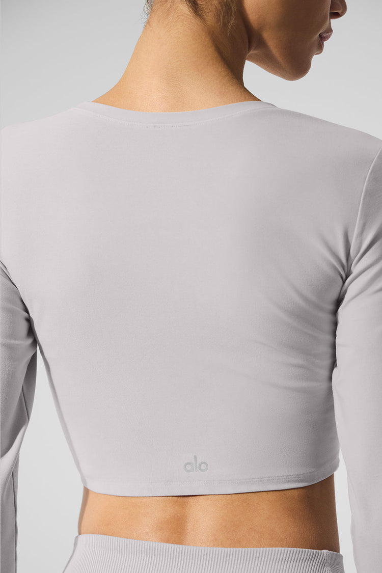 Alosoft Crop Finesse Manga Larga
