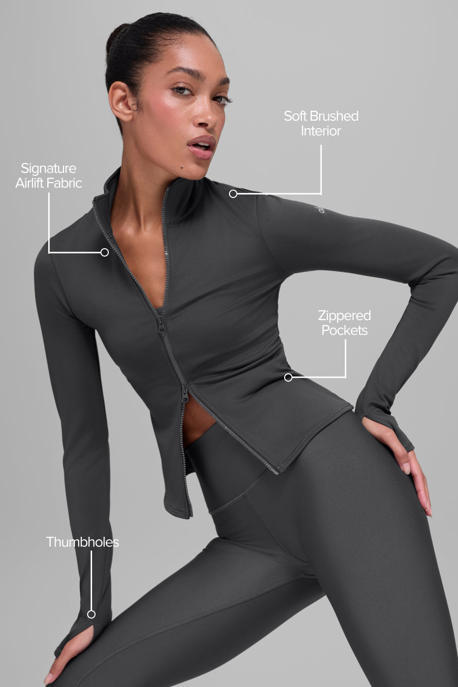 Airlift Winter Warm Radiant Full-Zip Jacket - Anthracite