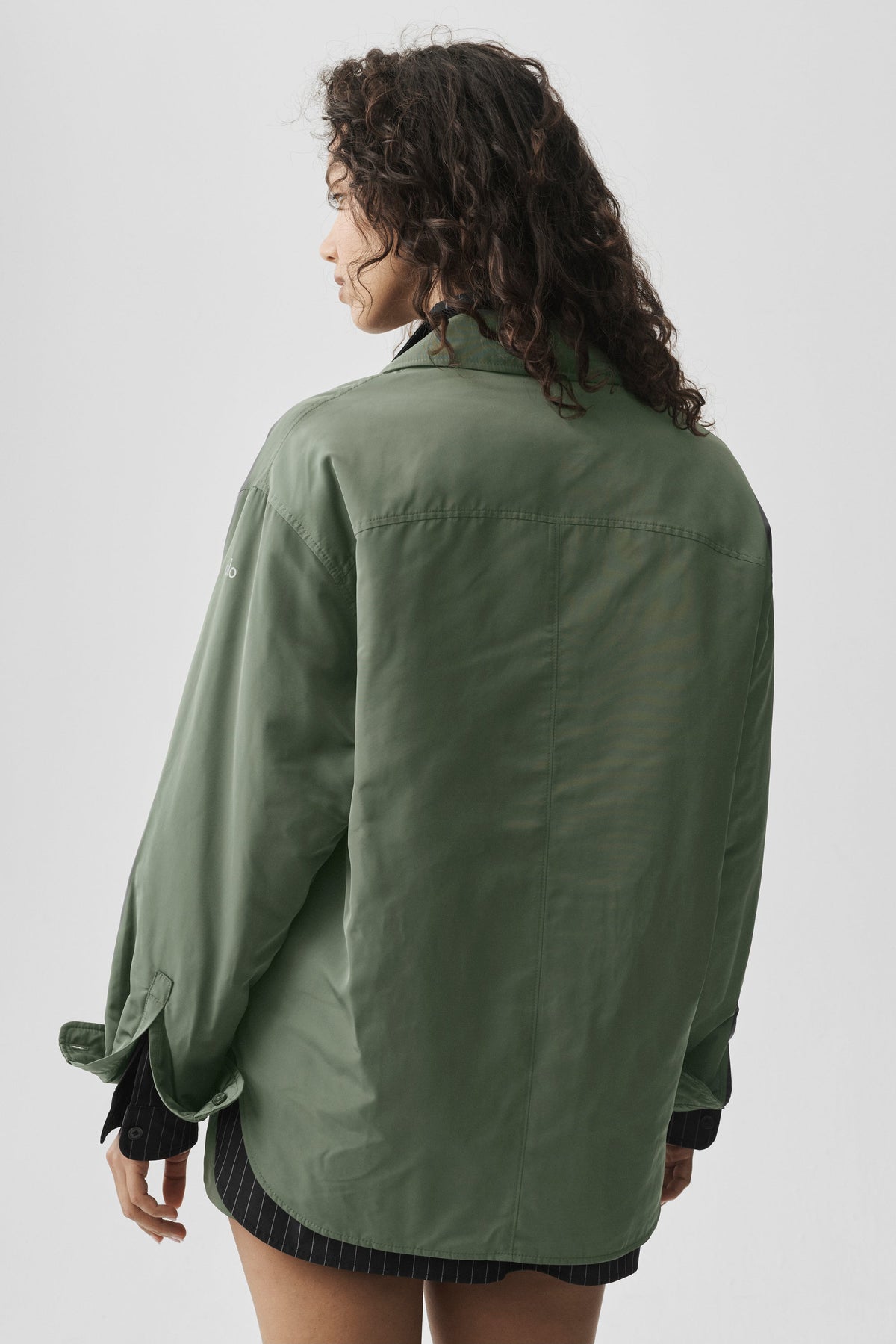 Socialite Shacket - Bamboo Green