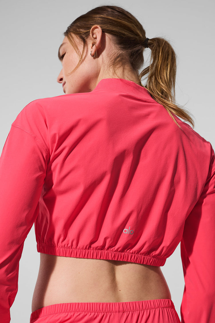 Recortada Breezy cubierta completa con cremallera - Seashell Blue