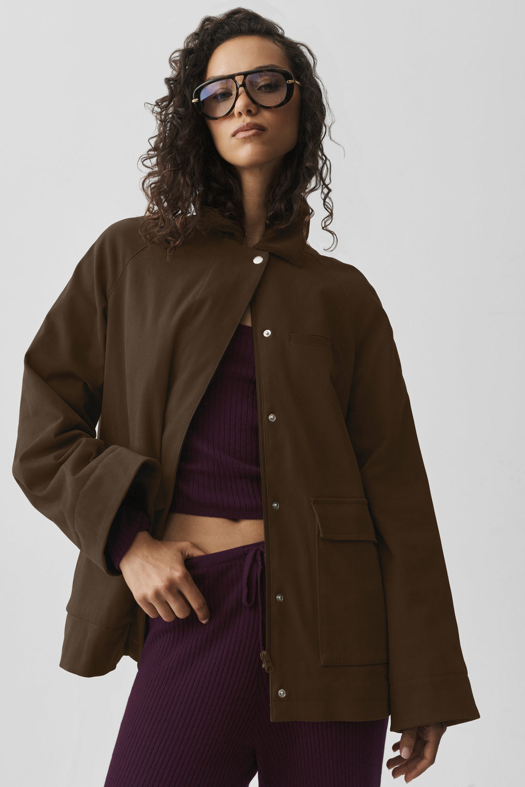 Twill Barn Jacket - Espresso
