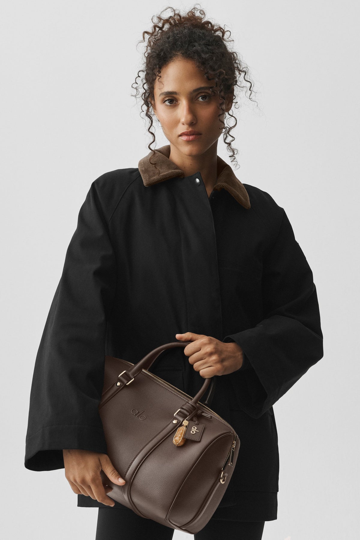 Twill Barn Jacket - Black/Espresso