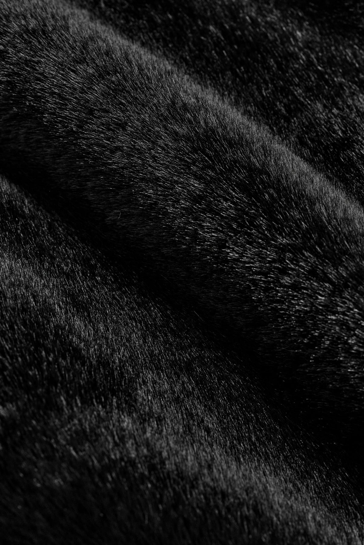 Faux Fur Cropped Amore Jacket - Black
