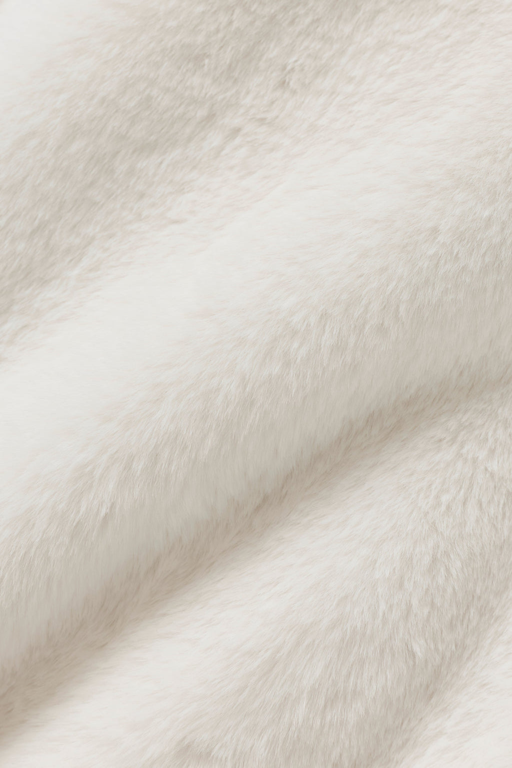 Faux Fur Cropped Amore Jacket - Ivory