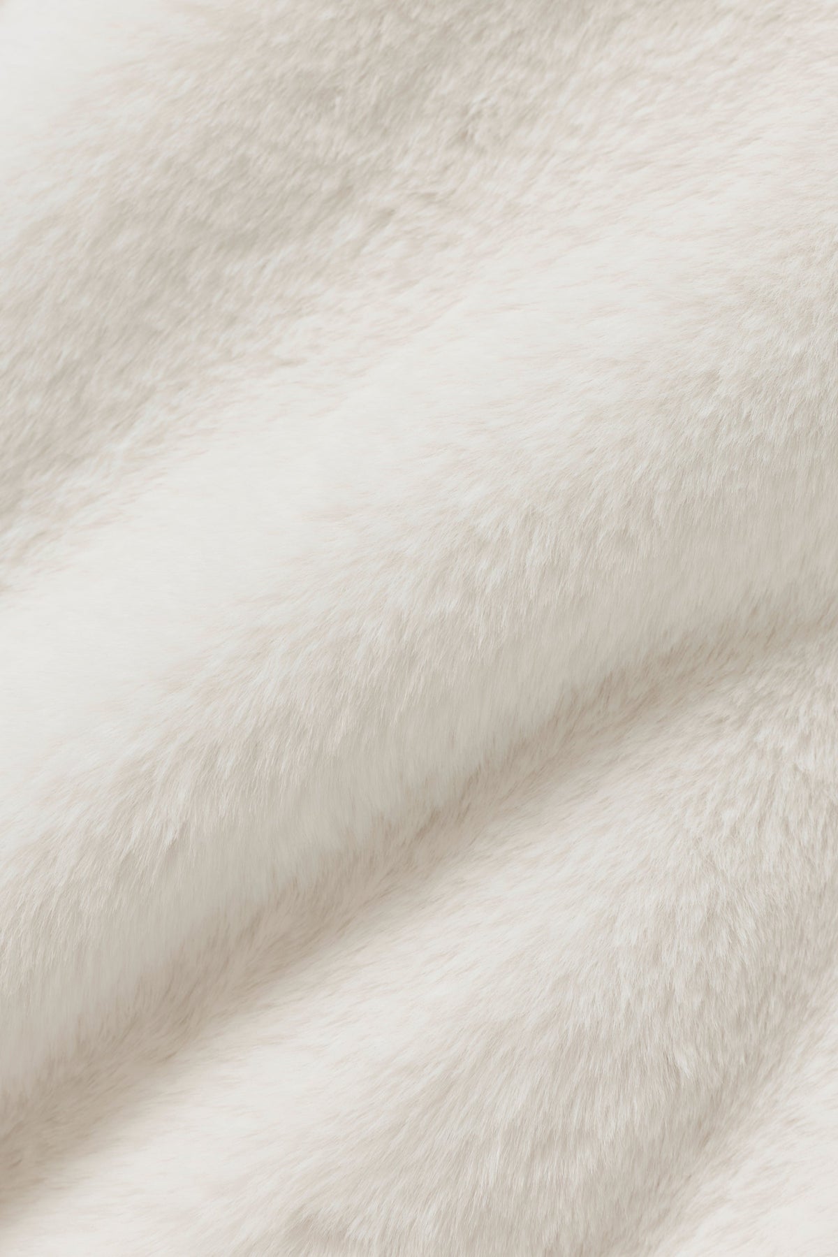 Faux Fur Cropped Amore Jacket - Ivory