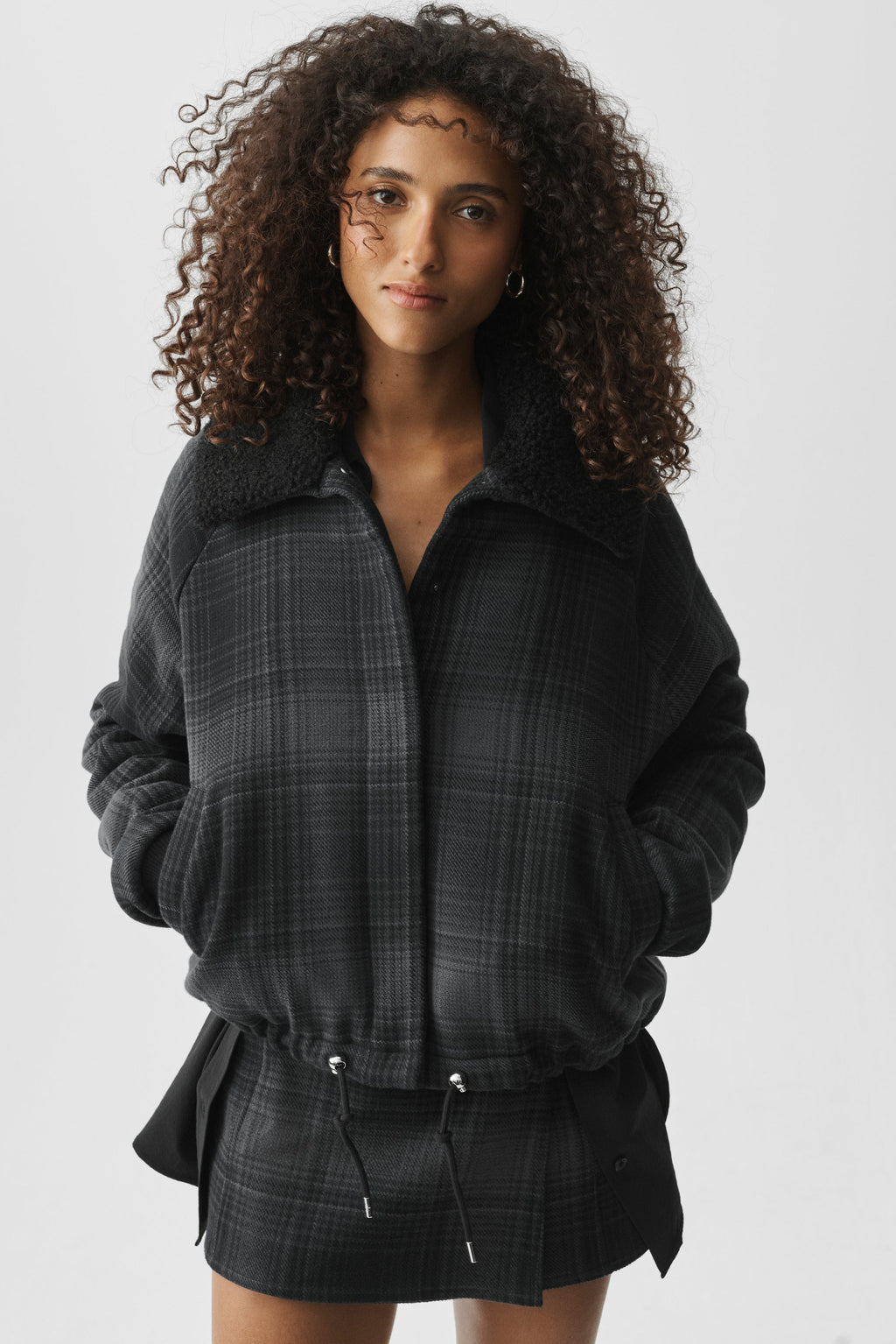 Plaid Alpine Meadow Jacket - Black Plaid