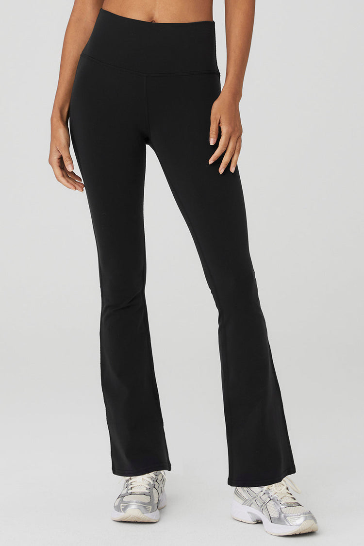 Leggings de tiro alto con corte acampanado 7/8 con diseño aerógrafo - Taupe