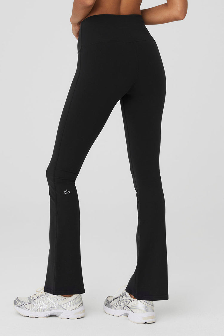 Leggings de tiro alto con corte acampanado 7/8 con diseño aerógrafo - Taupe