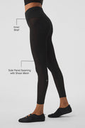 Mallas Airlift de malla de cintura alta 7/8 Tempo - Negro
