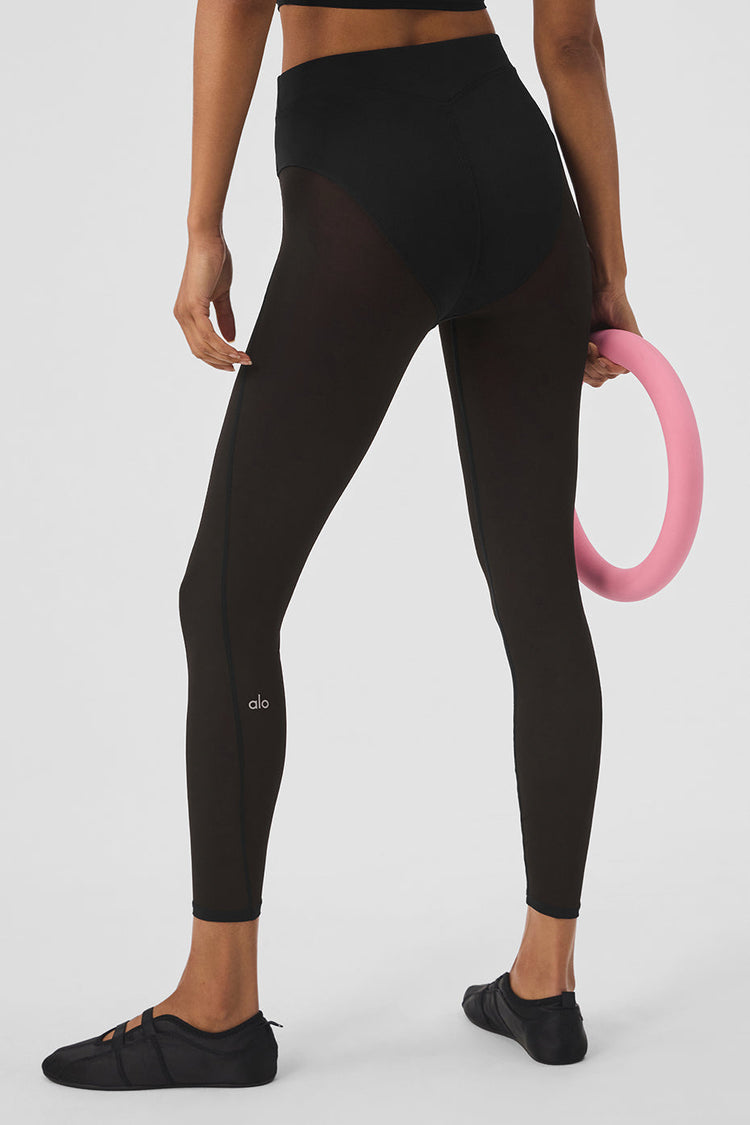 Mallas Airlift de malla de cintura alta 7/8 Tempo - Negro