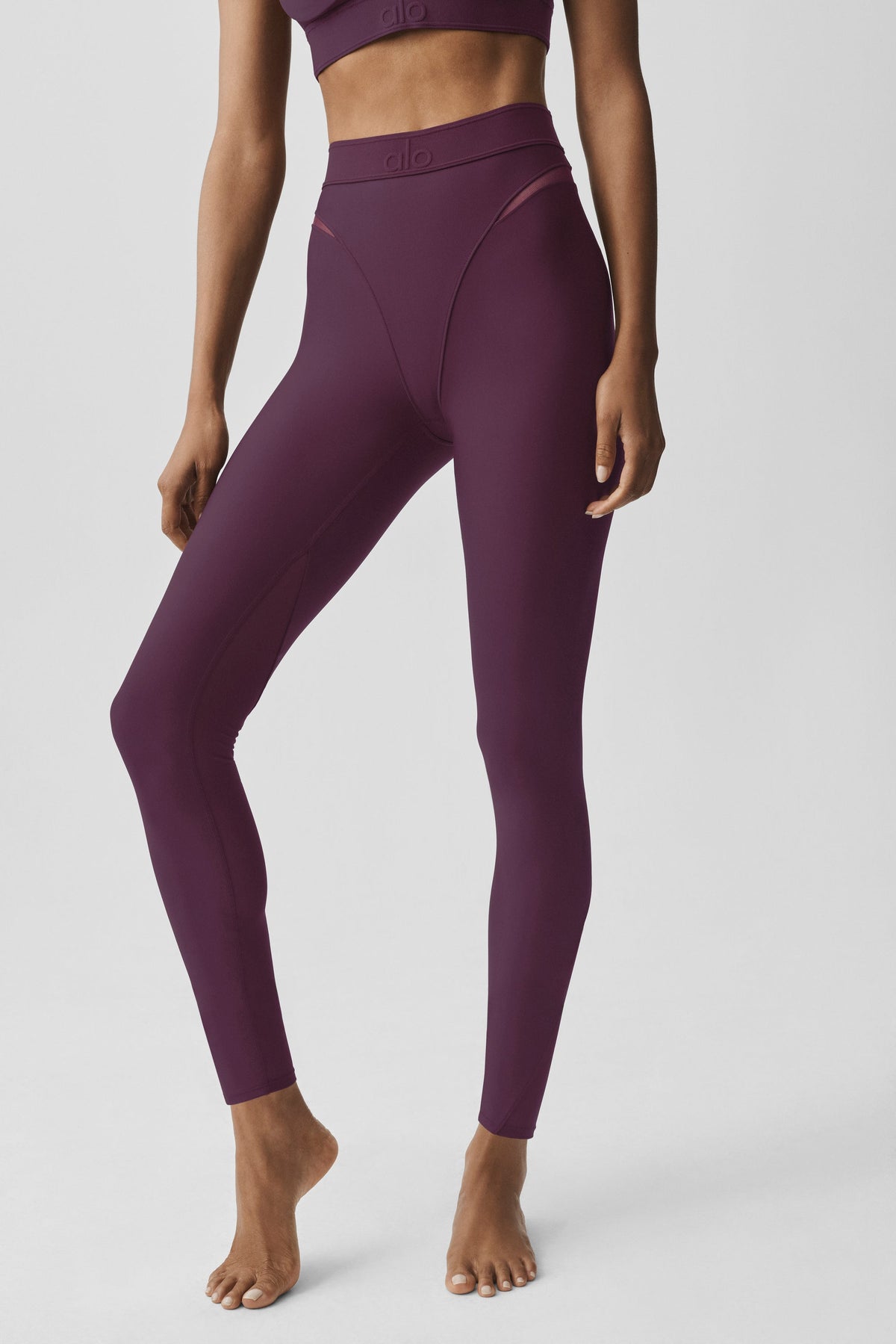 Airlift High-Waist 7/8 Rebel Legging - Rich Bordeaux