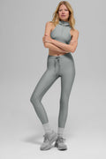 Mallas Airlift de cintura alta Light Speed - Gris Lunar