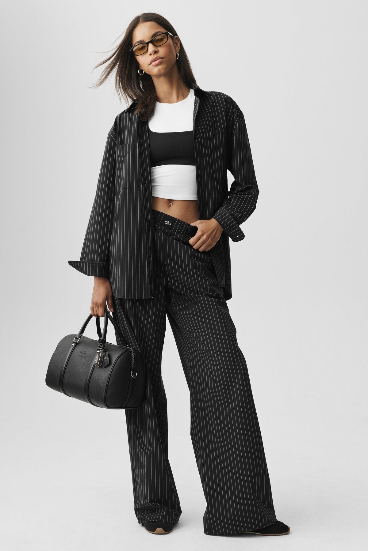 Pinstripe Daylight Boxer Pant (Regular) - Black/Titanium