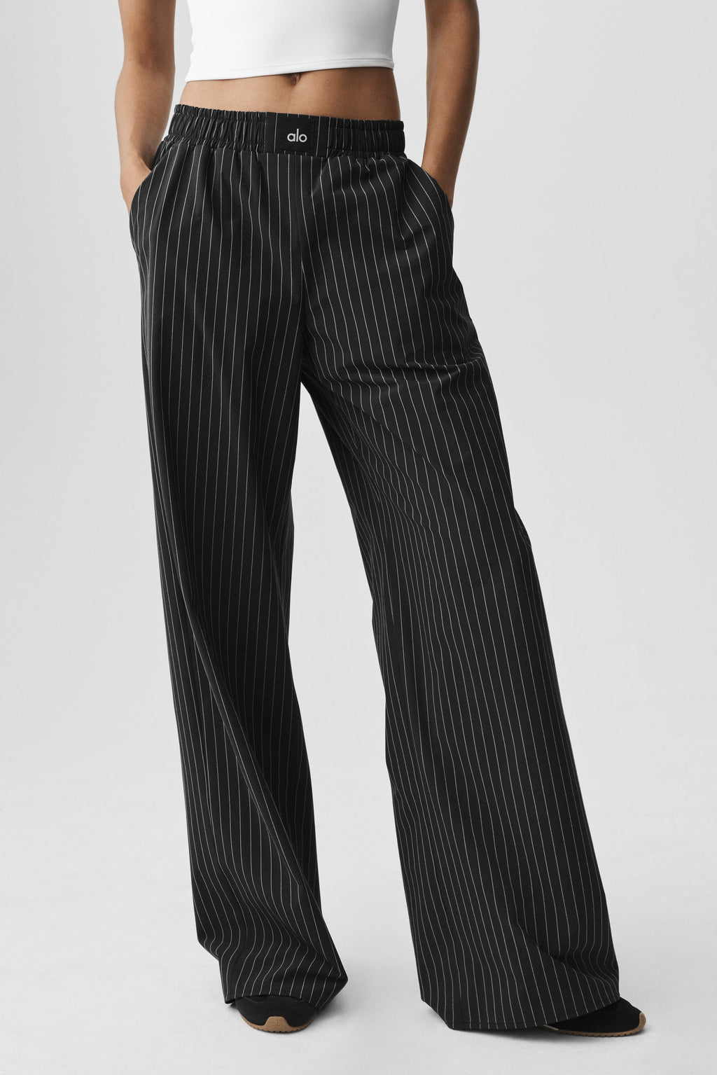 Pinstripe Daylight Boxer Pant (Regular) - Black/Titanium