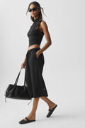 Chill Cutoff Sweatpant - Black