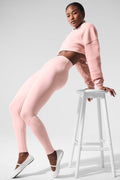 Leggings de tiro alto con efecto aerógrafo - Cuarzo rosa