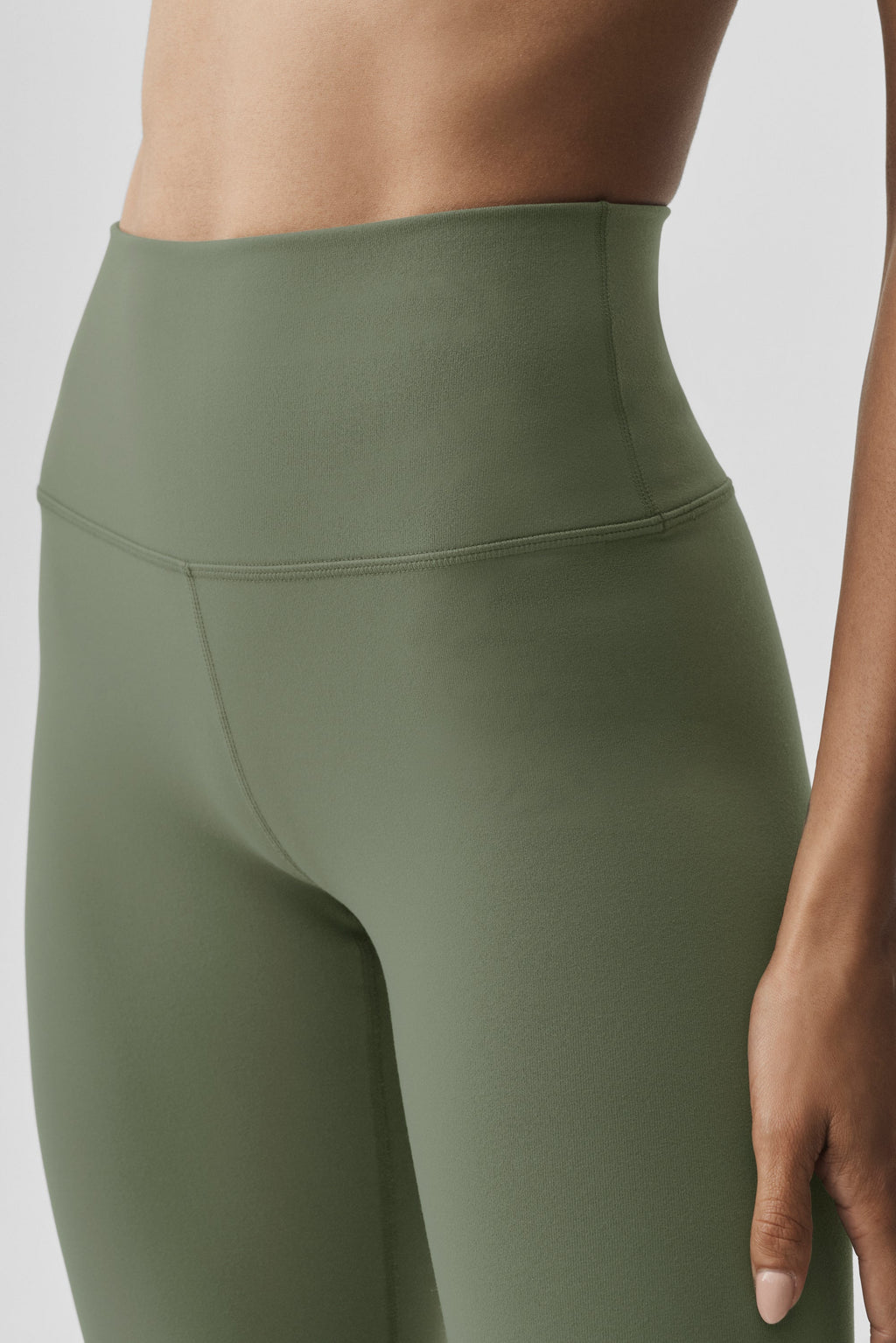 High-Waist Airbrush Legging - Bamboo Green