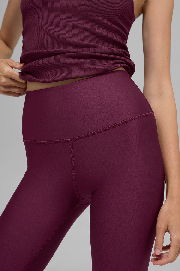 Leggings Airlift de cintura alta - Borgoña