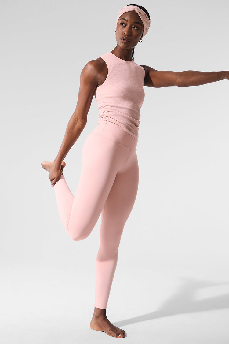 Leggings de tiro alto con efecto aerógrafo de 7/8 - Cuarzo rosa