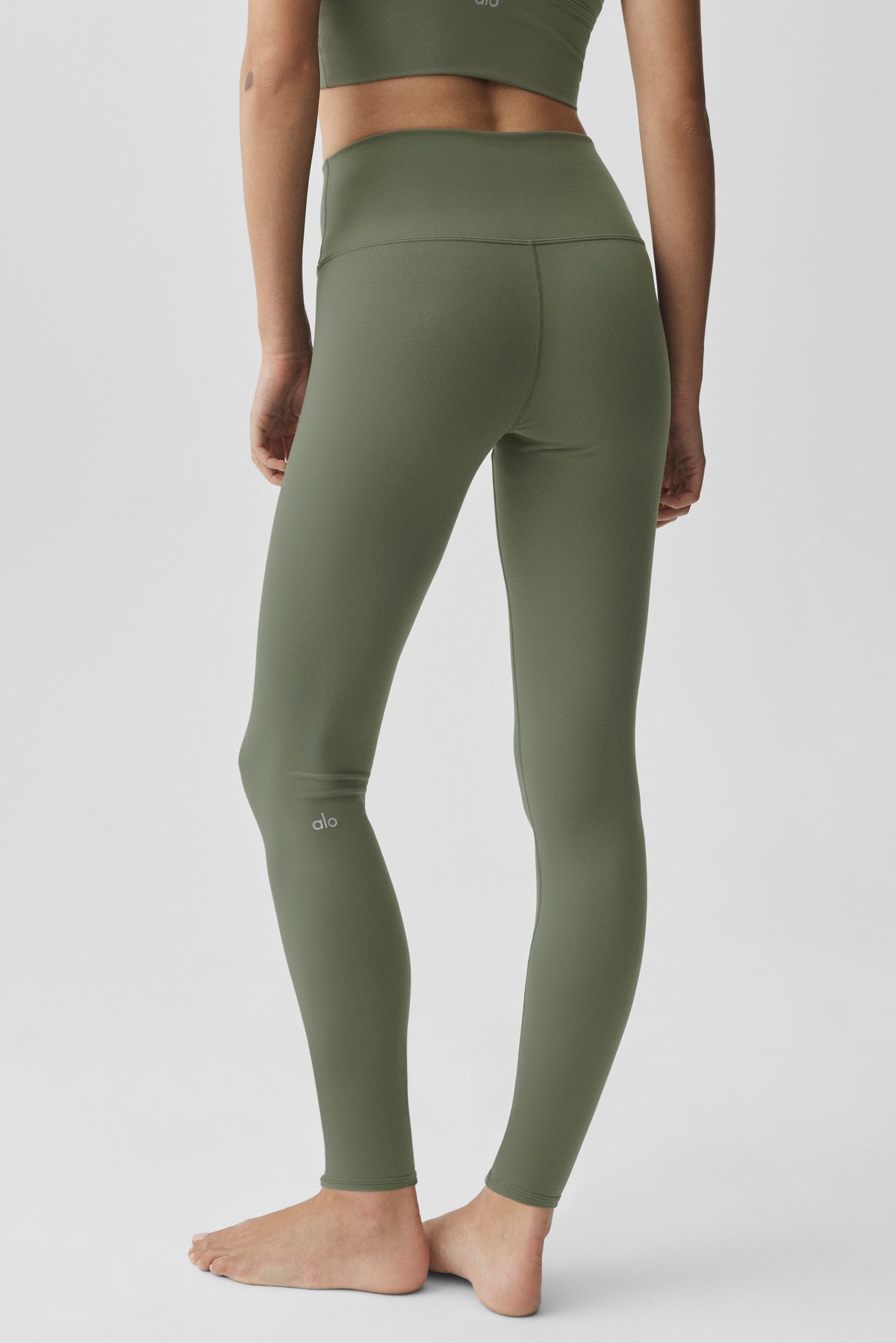 7/8 High-Waist Airbrush Legging - Bamboo Green