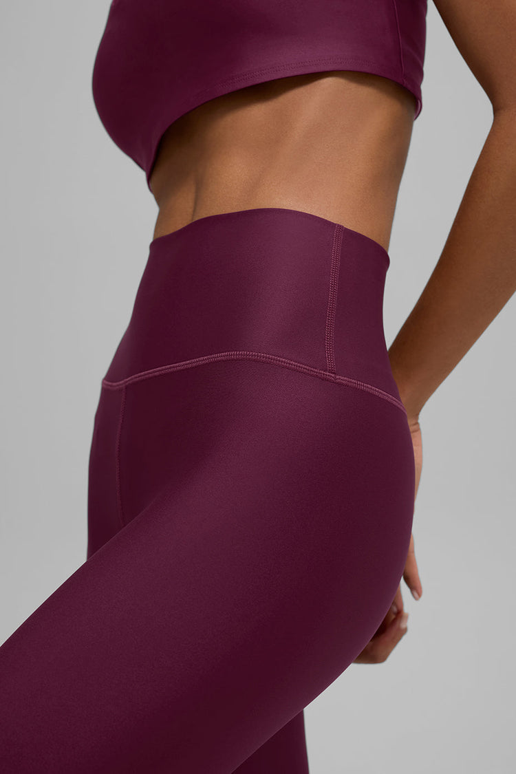 Leggings Airlift de cintura alta 7/8 - Borgoña