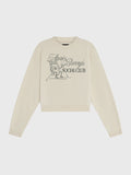 BARRY'S CROPPED CREW BONE