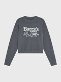 BARRY'S SLATE BLUE CROPPED SWEATSHIRT