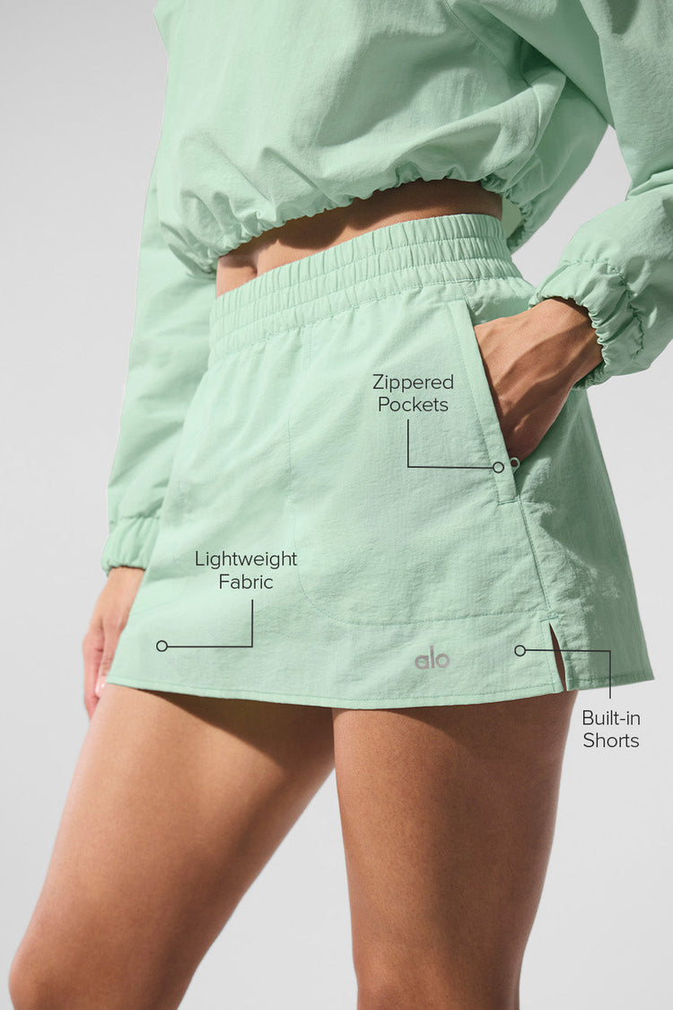 Falda de tenis Alumni - Verde menta