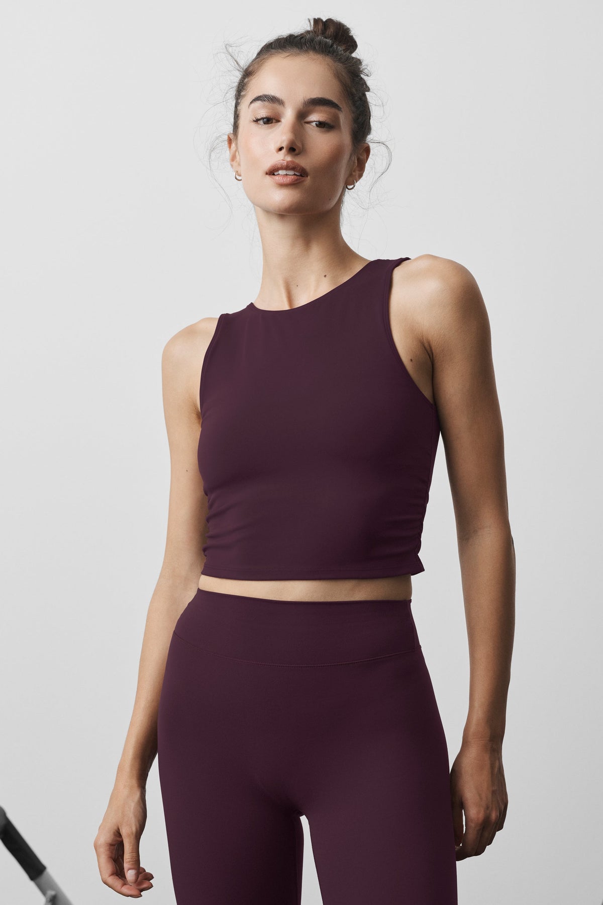 ALO Softsculpt Entice Bra Tank - Rich Bordeaux