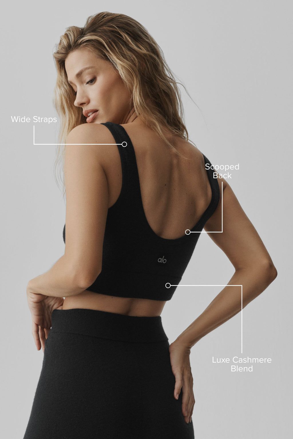 Semi-Sheer Cashmere Eternity Bra - Black