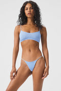 Bralette Venus de malla de aire - Azul concha