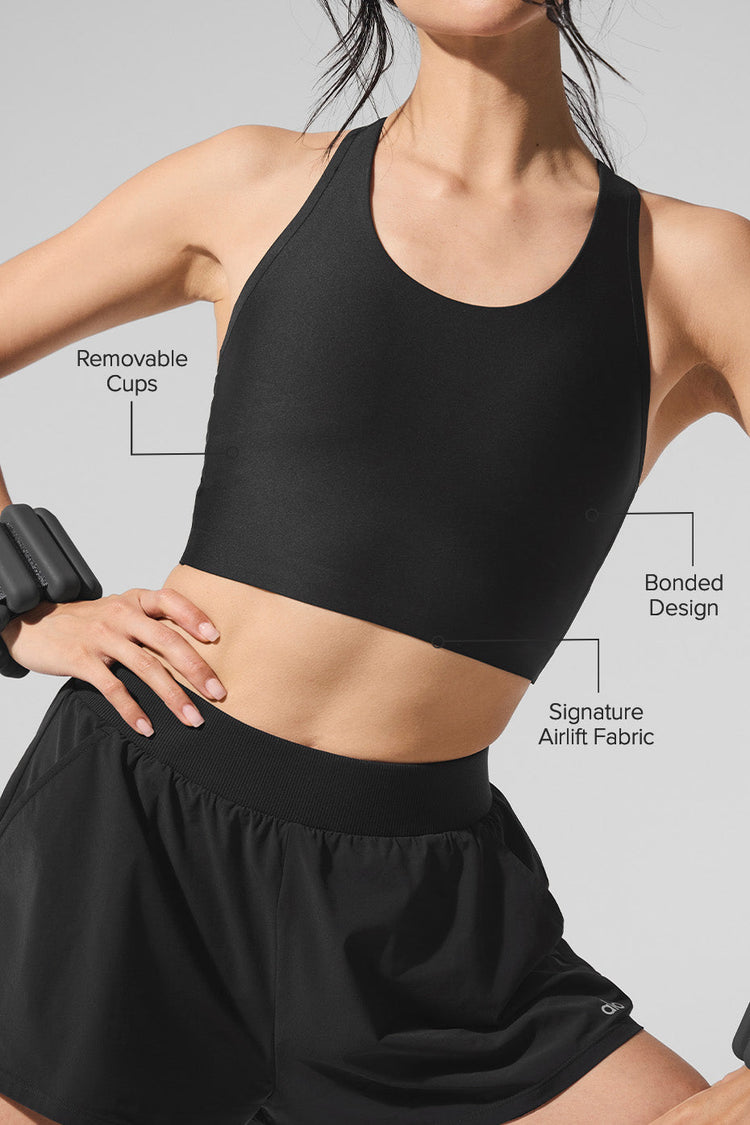 Top de tirantes Airlift Super Sleek - Azul concha