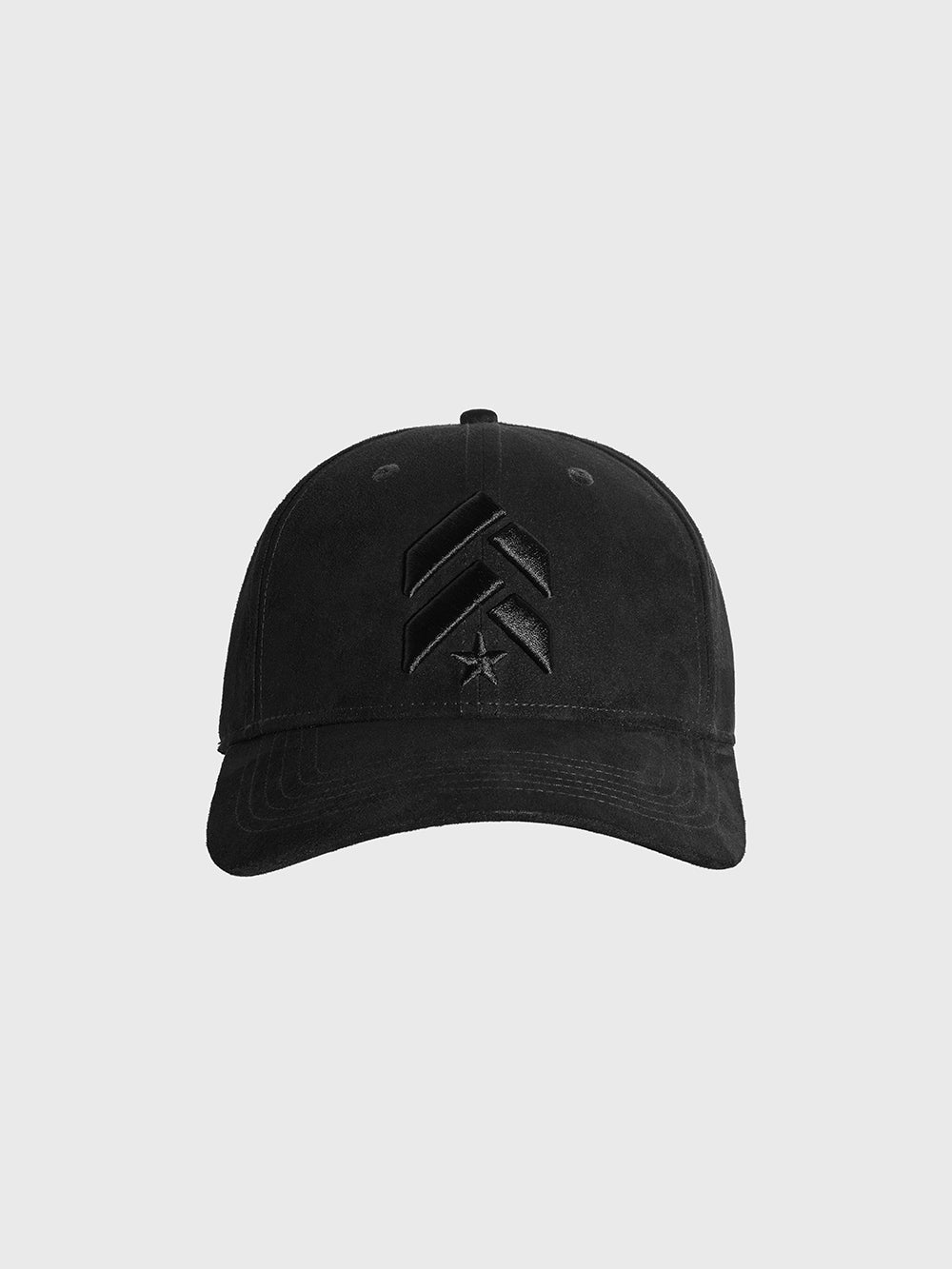 BARRY'S BLACK SUEDE CHEVRON BASEBALL HAT