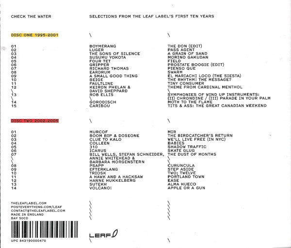 Various – Check The Water - USED 2CD