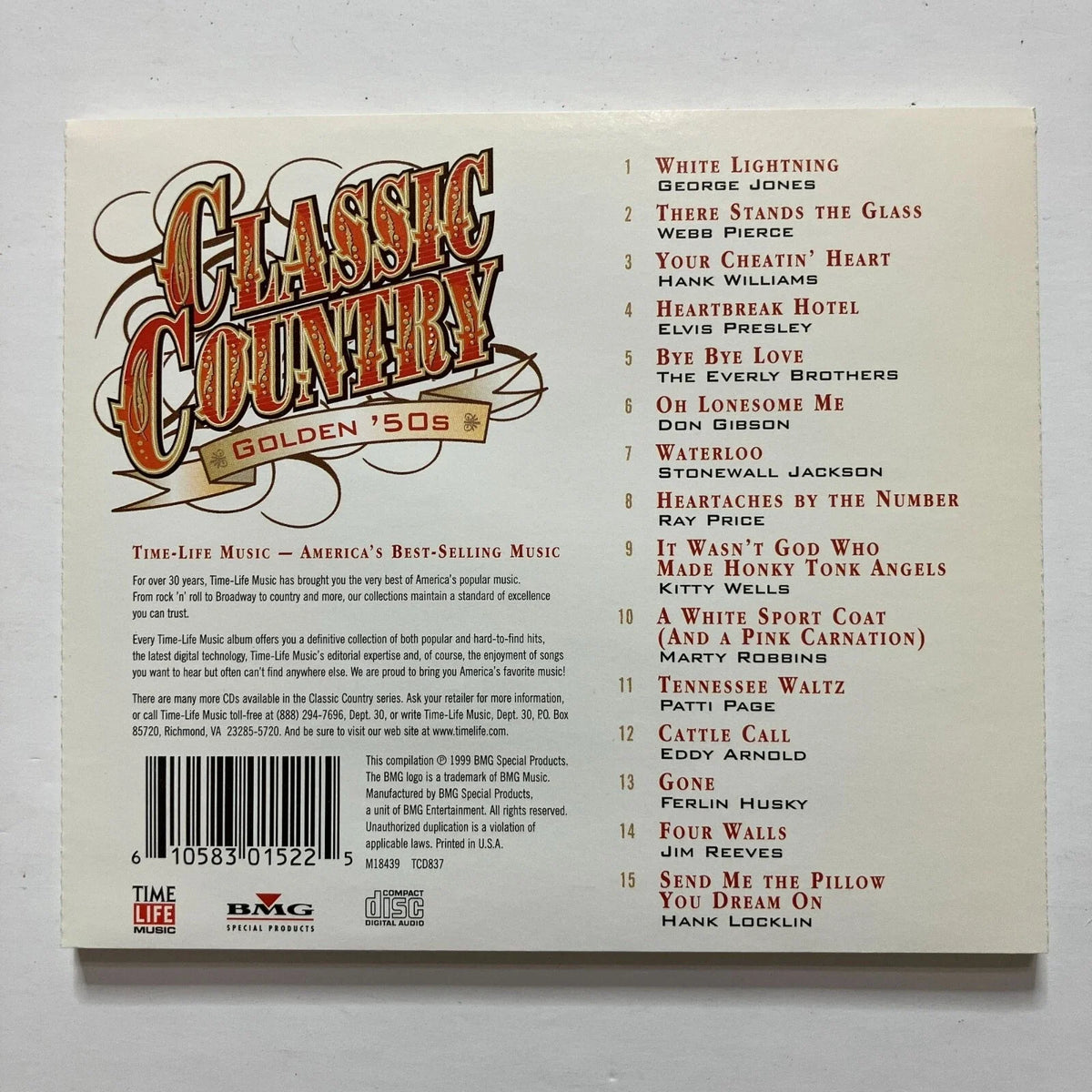 USED CD - Various – Classic Country Golden '50s