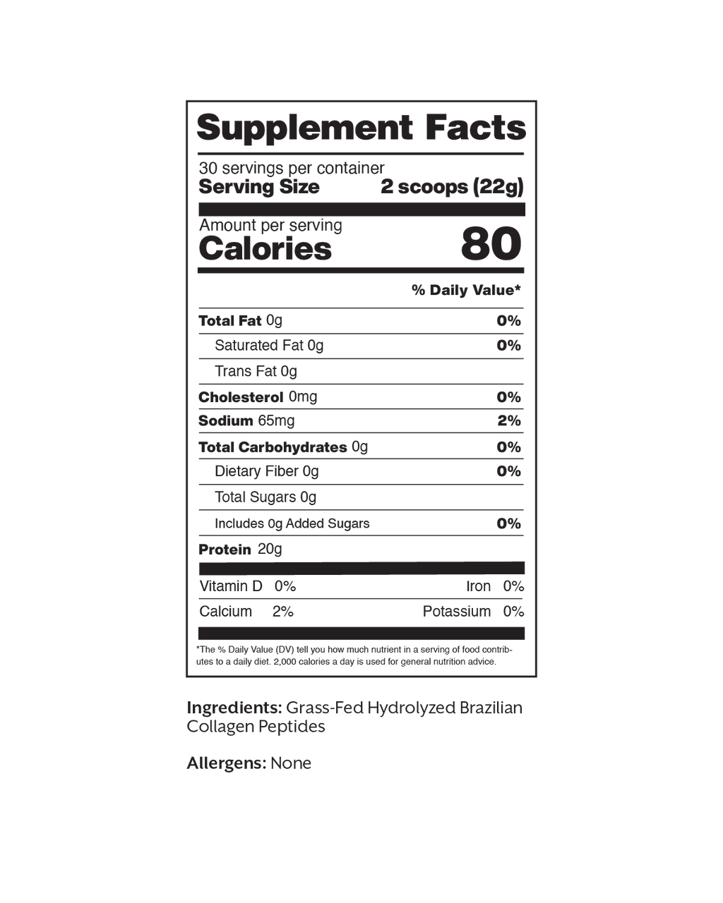 Unflavored Collagen Peptides